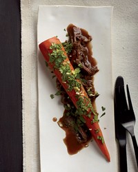 Braised carrots with lamb