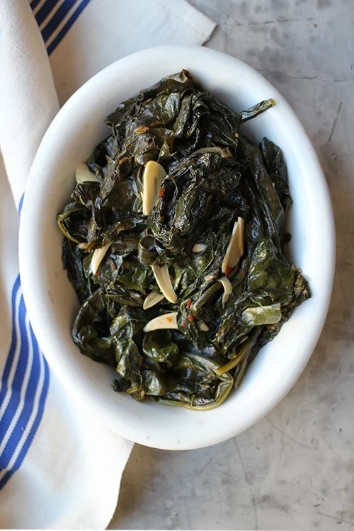 Braised cavolo nero [Indrani Sen]