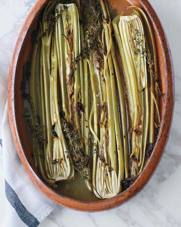 Braised celery
