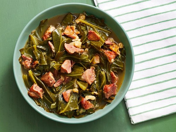 Braised collard greens