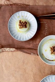 Braised daikon with pork miso