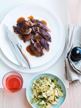 Braised duck