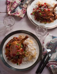 Braised duck legs