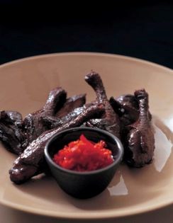 Braised duck legs in soy sauce