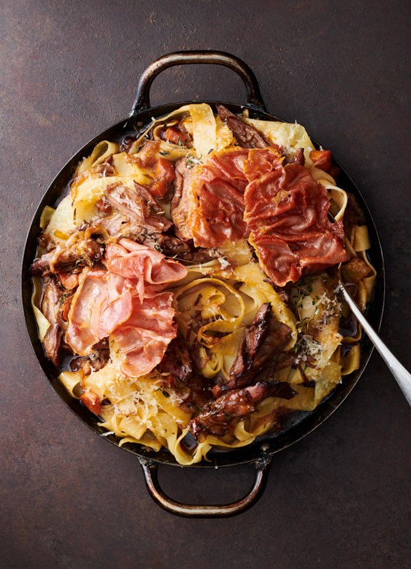 Braised duck pappardelle