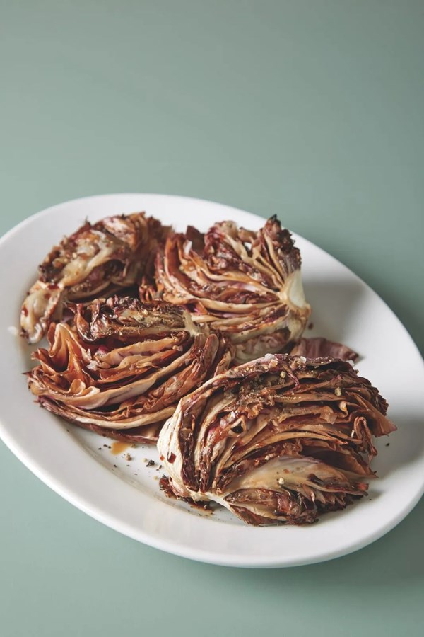 Braised endive with orange juice