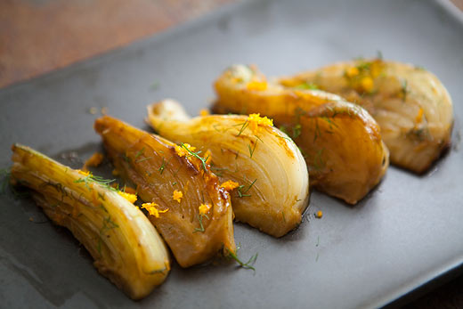 Braised fennel