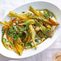 Braised fennel, saffron and yogurt