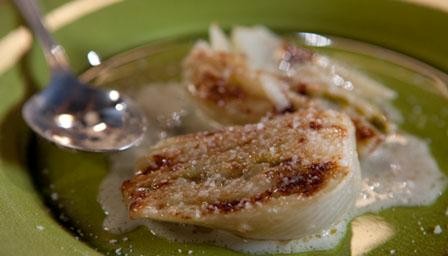 Braised fennel with butter and Parmesan