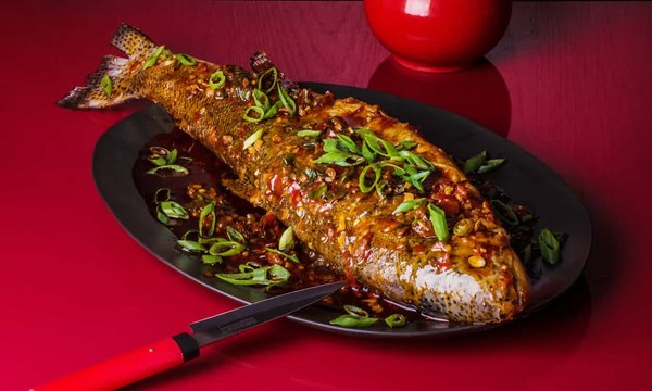 Braised fish Hunan-Szechwan style