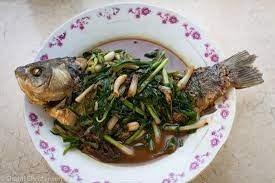 Braised fish with scallions (Cōng kǎo jì yú)