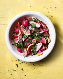 Braised herby-radishes