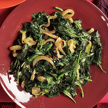 Braised kale