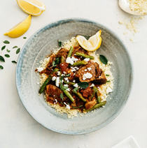 Braised lamb shanks