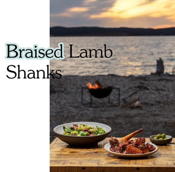 Braised lamb shanks