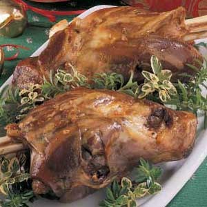 Braised lamb shanks
