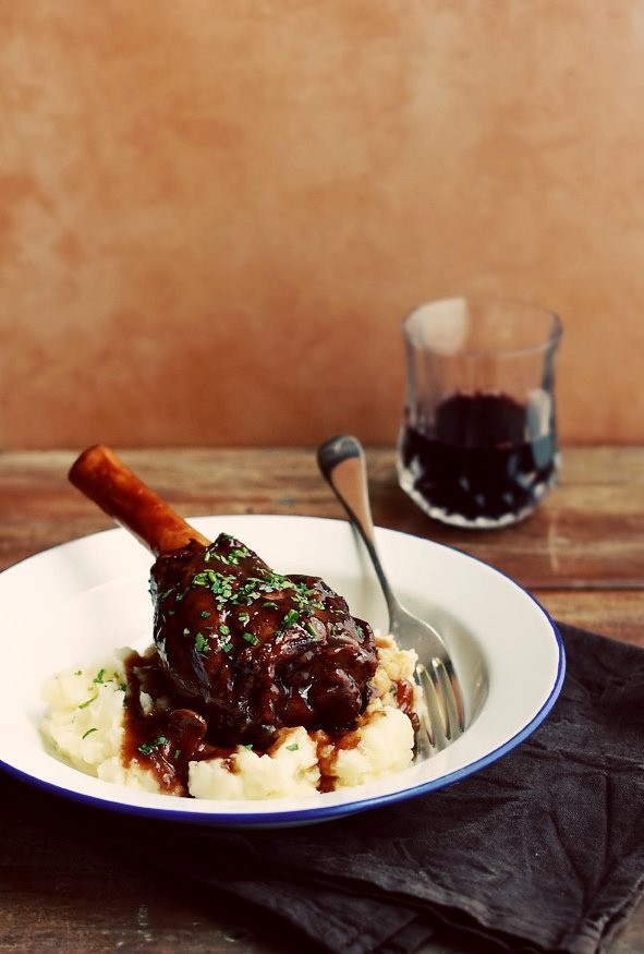 Braised Lamb Shanks In Port And Red Wine Recipe Eat Your Books