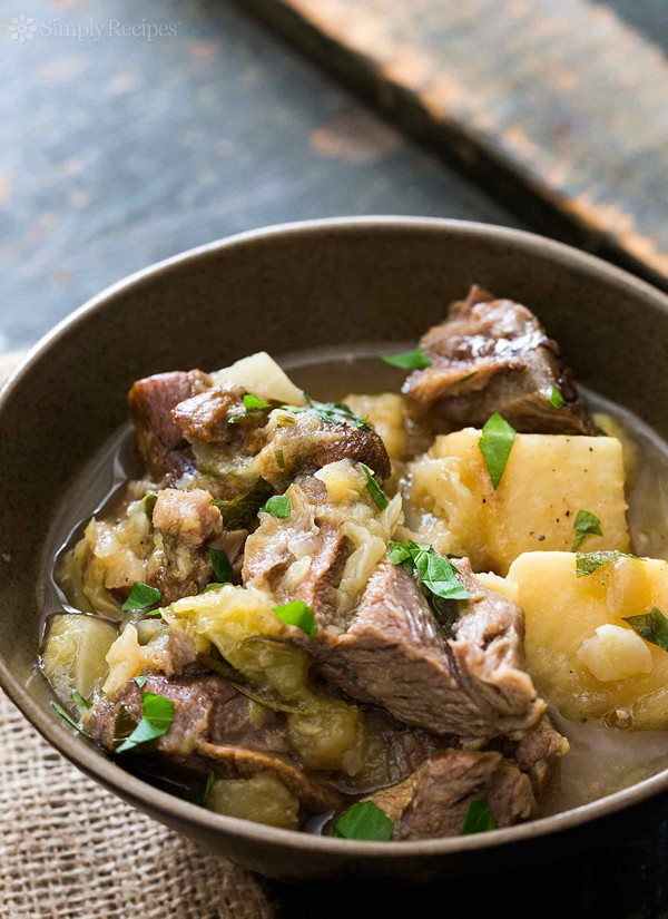 Braised lamb shanks with celery root and rosemary