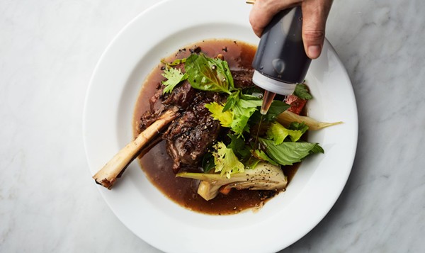 Braised lamb shanks with fish sauce