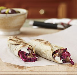 Braised lamb shawarma