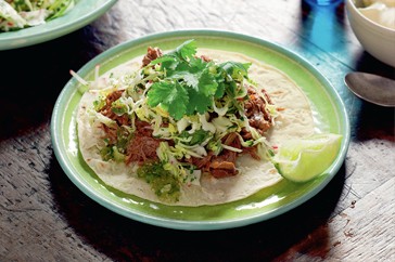Braised lamb tortillas