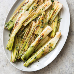 Braised leeks