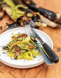 Braised leeks