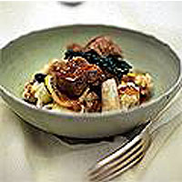 Braised lemon and coriander pork