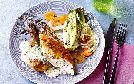 Braised lettuce