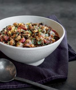 Braised Moroccan eggplant
