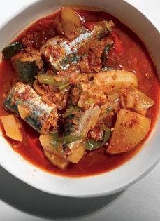 Braised Pacific saury (Kkongchi-jorim)