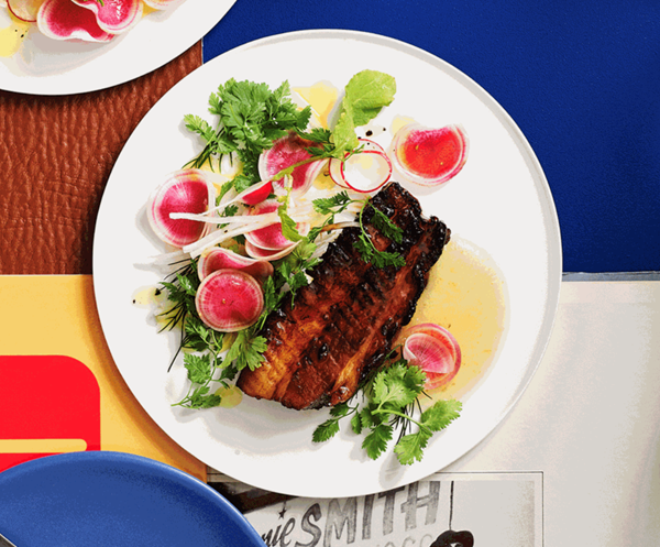 Braised pork belly with apple and yuzu kosho [Ante, Sydney]