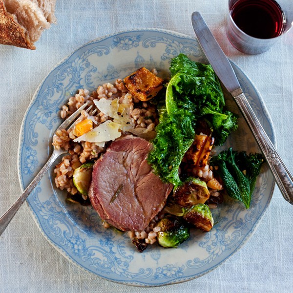 Braised pork shoulder with apple cider and ginger beer