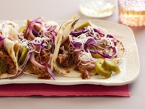 Braised pork tacos
