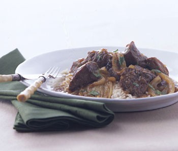 Braised pork with orange and fennel