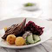 Braised ptarmigan