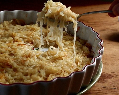 Braised rice and onions (Soubise)
