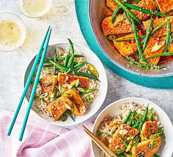Braised sesame tofu