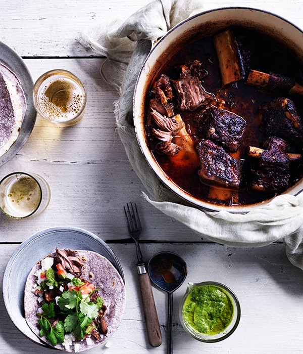 Braised short-rib tacos