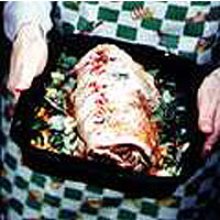Braised shoulder of lamb
