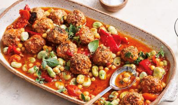 Braised sobrasada meatballs