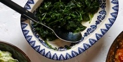 Braised spinach