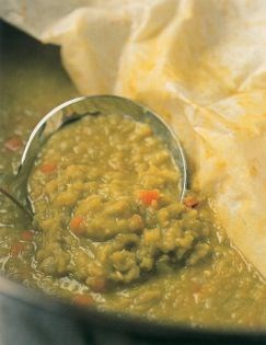 Braised split peas