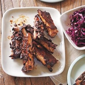 Braised sticky pork ribs