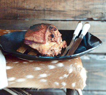 Braised veal breast with potato-and-onion stuffing