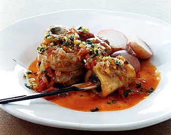 Braised veal shanks