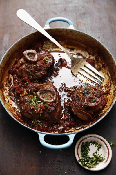 Braised veal shanks (Osso buco)