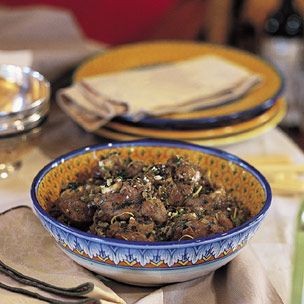 Braised veal shanks (Ossobuco)