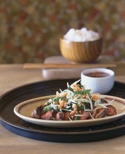 Braised veal shanks with Asian mushrooms and taro (Băp bò nâu nâm)