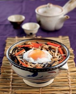 Braised vegetable don (Kanbutsu don)
